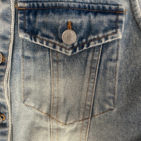 Vince Light Blue Denim Sleeveless Romper with Tie Waist - Picture 7 of 16